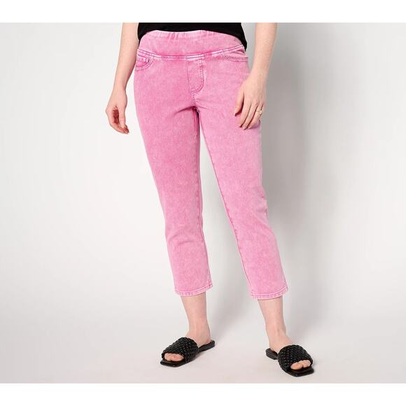 Belle Beach by Kim Gravel Tall Delray Denim Cropped Jean NEW 12T - Picture 1 of 10